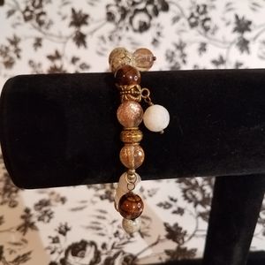 Semi-precious bead bracelet jo11